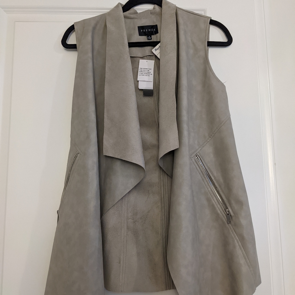 Brand new pleather vest